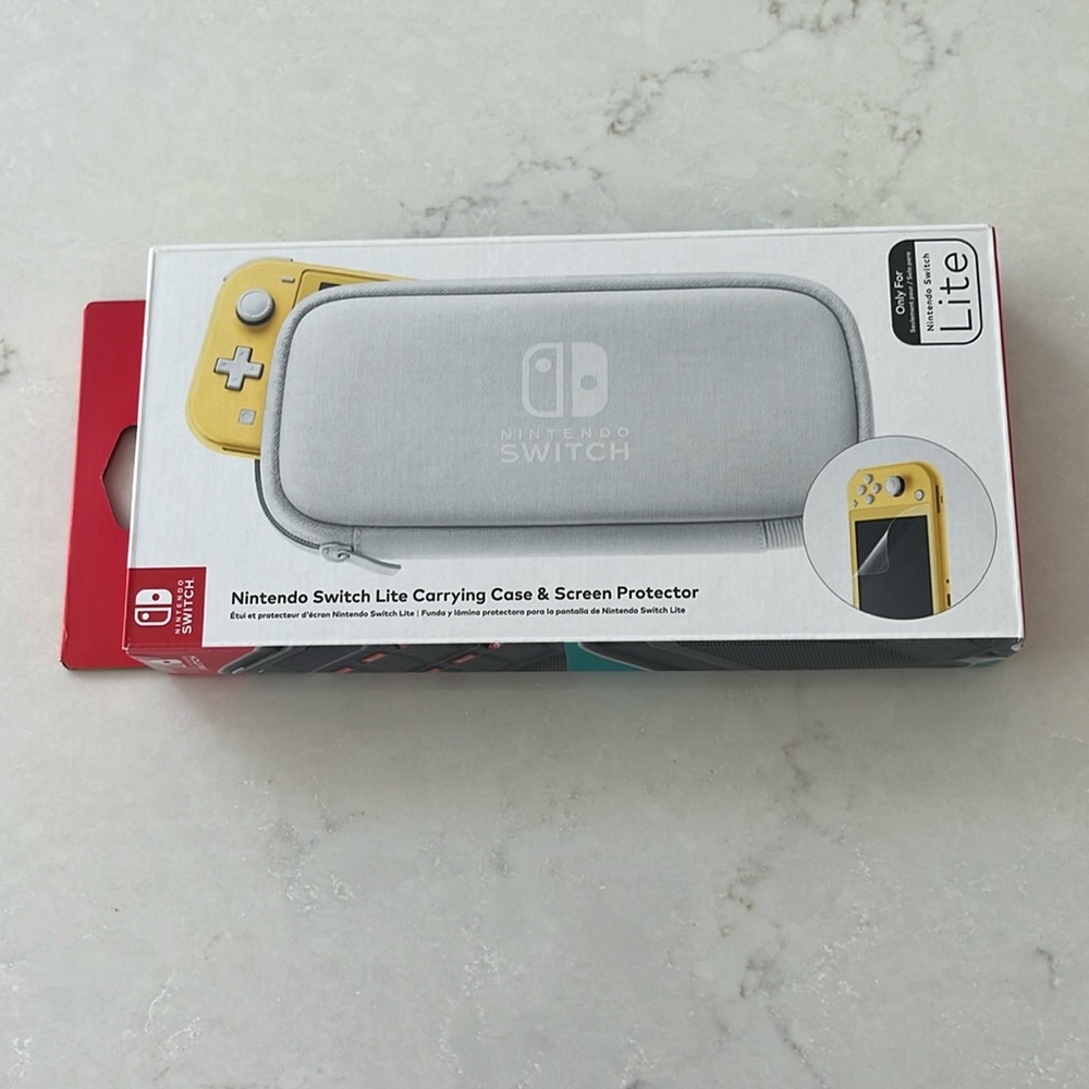 Nintendo switch light carrying case and screen protector